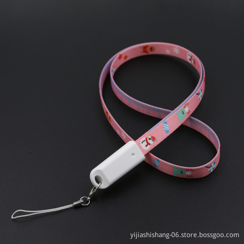 Yijiashishang 90cm Smart 3-in-1 Lanyard Cable, Lanyard and Charging Cable all in one